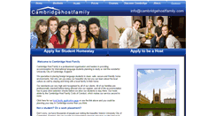 Desktop Screenshot of cambridgehostfamily.com